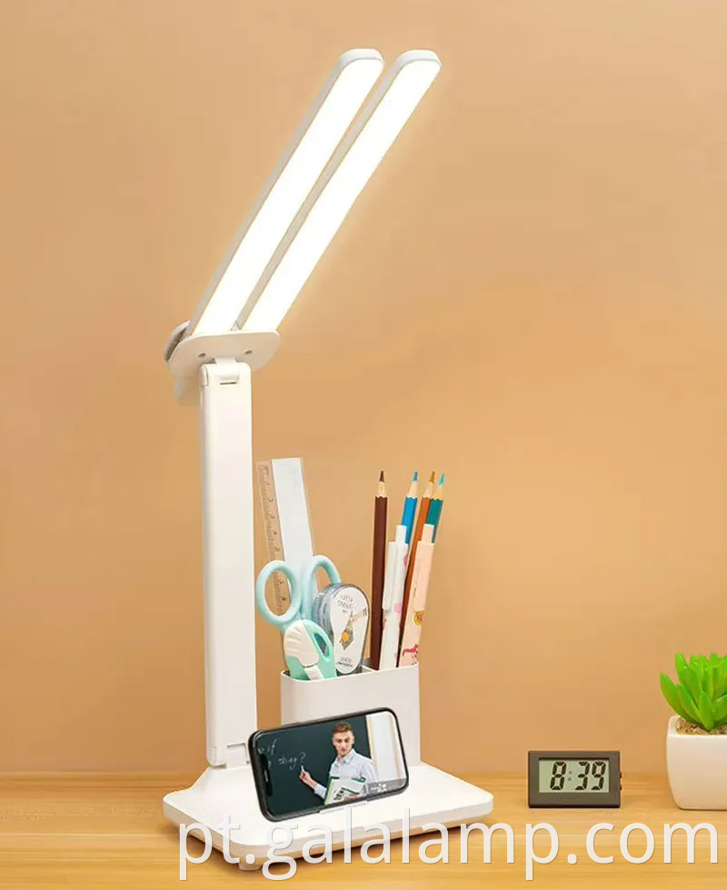 Modern Double Head Touch Control Desk Lamp